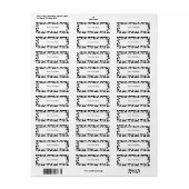 ハロウィーン差出人住所ラベル ラベル (フルシート)