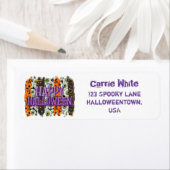 ハロウィーン差出人住所ラベル。ラベル ラベル (インサイチュ)