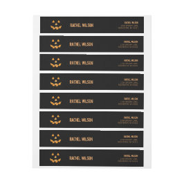 ハロウィーン差出人住所 ラップアラウンドラベル