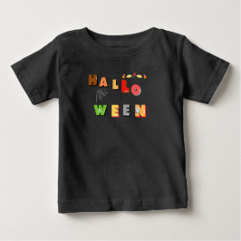 ハロウィーン幼児Tシャツブラック ベビーTシャツ