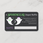 ハロウィーン幽霊おむつラッフル エンクロージャーカード (正面)