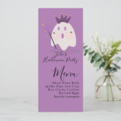 ハロウィーン幽霊かわいいグール衣装パーティーメニュー シーズンカード (スタンド正面)