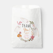 ハロウィーン幽霊かわいい赤ちゃん感謝していシャワーあなた フェイバーバッグ (正面)