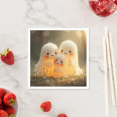 ハロウィーン幽霊かわいこちゃん スタンダードカクテルナプキン (インサイチュ)