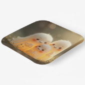 ハロウィーン幽霊かわいこちゃん ペーパープレート (傾斜あり)