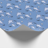 ハロウィーン幽霊たちこうもり ラッピングペーパー (角)