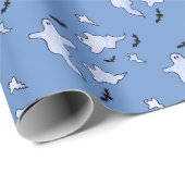 ハロウィーン幽霊たちこうもり ラッピングペーパー (ロールコーナー)