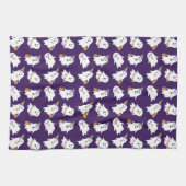 ハロウィーン幽霊たちのトリックまたは治療 キッチンタオル (横)