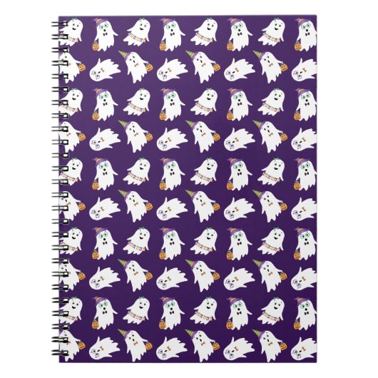 ハロウィーン幽霊たちのトリックまたは治療 ノートブック (正面)