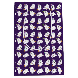 ハロウィーン幽霊たちのトリックまたは治療 ミディアムペーパーバッグ