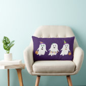 ハロウィーン幽霊たちのトリックまたは治療 ランバークッション (椅子)