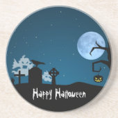 ハロウィーン幽霊たちズアット墓地 コースター (正面)