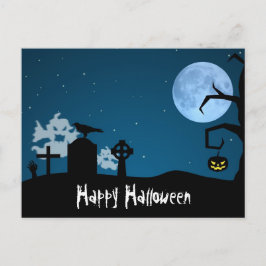ハロウィーン幽霊たちズアット墓地 ポストカード