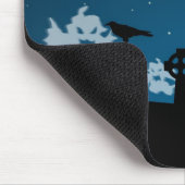 ハロウィーン幽霊たちズアット墓地 マウスパッド (コーナー)