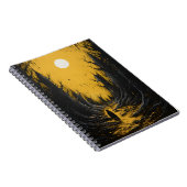 ハロウィーン幽霊たちズインザフォレスト、不気味な幽霊 ノートブック (右側)