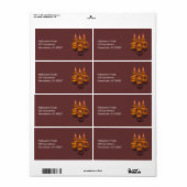 ハロウィーン幽霊たちブック ラベル (フルシート)