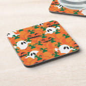 ハロウィーン幽霊たち幽霊のよく出るカボチャパッチ コースター (左側)