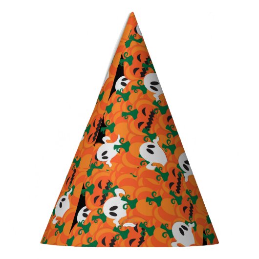ハロウィーン幽霊たち幽霊のよく出るカボチャパッチ パーティーハット (左)