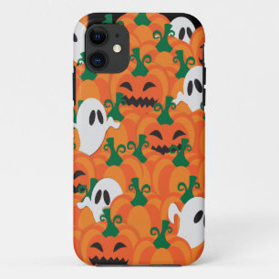 ハロウィーン幽霊たち幽霊のよく出るカボチャパッチ iPhone 11 ケース