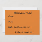 ハロウィーン幽霊たち招待状 招待状 (裏面)