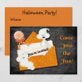 ハロウィーン幽霊たち招待状 招待状 (正面/裏面)