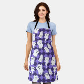 ハロウィーン幽霊たち エプロン (着用した状態)