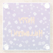 ハロウィーン幽霊たち ガラスコースター (裏面)