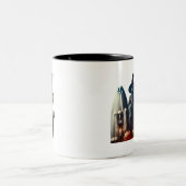 ハロウィーン幽霊たち ツートーンマグカップ (中央)