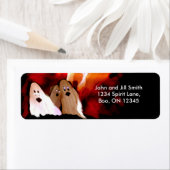 ハロウィーン幽霊たち ラベル (インサイチュ)