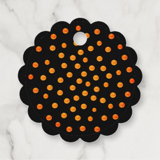 ハロウィーン幽霊とカボチャ フェイバータグ (裏面)