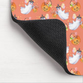 ハロウィーン幽霊とスイーツシームレスパターンタンクt マウスパッド (コーナー)