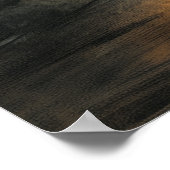 ハロウィーン幽霊と遊黒猫の糸 ポスター (角)