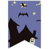 ハロウィーン幽霊と魔女 バンティングフラッグ (第1の旗)