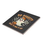 ハロウィーン幽霊にバッグするNo Digity タイル (側面)