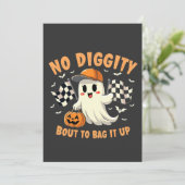 ハロウィーン幽霊にバッグするNo Digity 招待状 (スタンド正面)