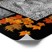 ハロウィーン幽霊の墓石あなたの写真を作成 ポスター (角)