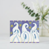 ハロウィーン幽霊はがき ポストカード (スタンド正面)