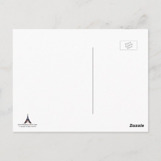 ハロウィーン幽霊はがき ポストカード (裏面)