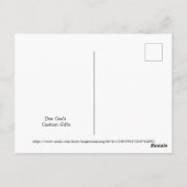 ハロウィーン幽霊はがき ポストカード (裏面)