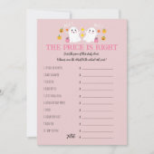 ハロウィーン幽霊は、価格ベビーシャワーゲームを推測 招待状 (正面)