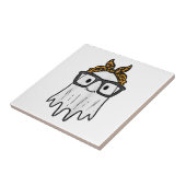 ハロウィーン幽霊めがねかわいい タイル (側面)