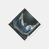 ハロウィーン幽霊インアハムモック スタンダードカクテルナプキン (角)