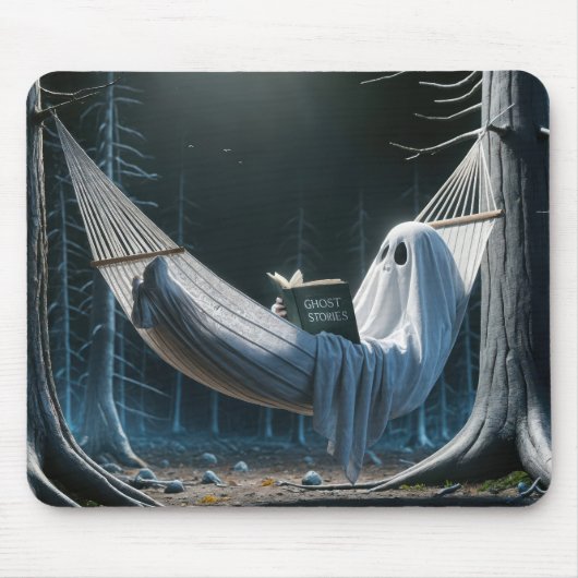 ハロウィーン幽霊インアハムモック マウスパッド (正面)