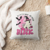 ハロウィーン幽霊イン10月we衣服ピンク クッション (ブランケット)