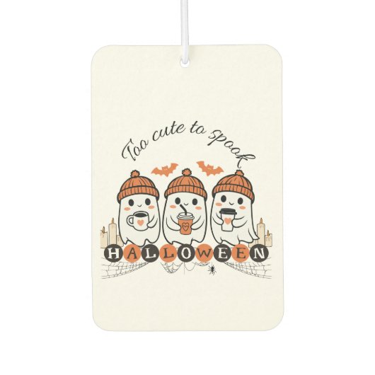 ハロウィーン幽霊エアフレッシュナー – 甘すぎるかわいい カーエアーフレッシュナー (正面)