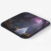 ハロウィーン幽霊オンスイング ペーパープレート (傾斜あり)