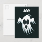 ハロウィーン幽霊カスタムはがき ポストカード (正面/裏面)