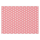 ハロウィーン幽霊ガールパターン誕生日ピンク テーブルクロス (正面(横))