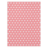 ハロウィーン幽霊ガールパターン誕生日ピンク テーブルクロス (正面)