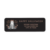 ハロウィーン幽霊ガール住所 シール (正面)